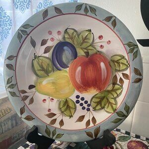 Heritage Mint Black Forest Fruits Dinnerware 10 1/2 Inch Dinner Plate